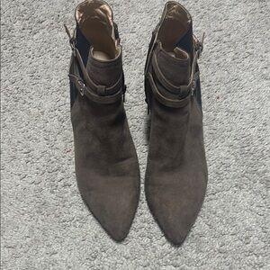 Brown Suede Ankle Boots